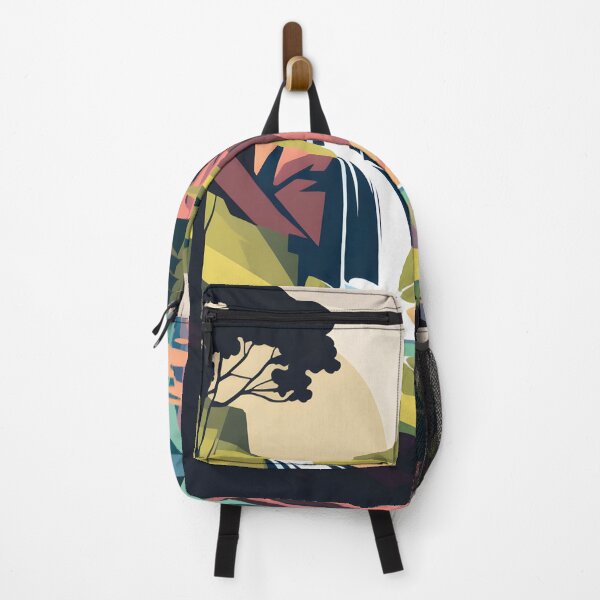Item preview, Waterfall landscape in bright colors designed and sold by randrdesign.