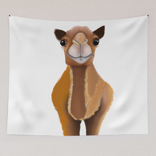Item preview, Cute Camel Drawing designed and sold by WeHeartAnimals.