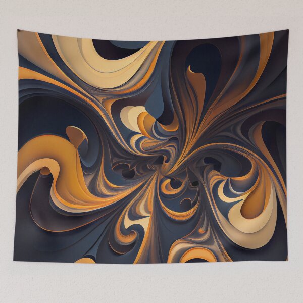 Aperçu de l'œuvre Flowing Transitional Pattern Digital Painting créée et vendue par CodeAndColors.
