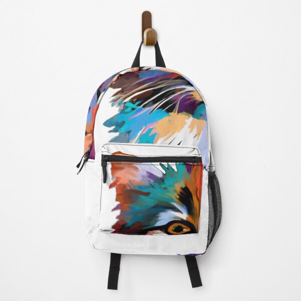 Item preview, Colorful cute trippy baby cat portrait illustration  designed and sold by vishalraifx.