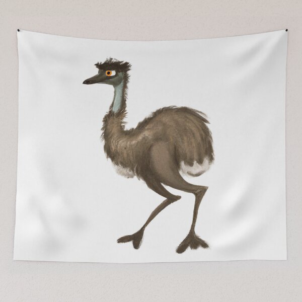 Item preview, Cute Emu Drawing designed and sold by WeHeartAnimals.