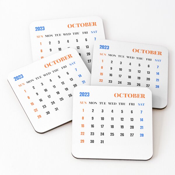 Item preview, October 2023 Calendar designed and sold by Binsagar.