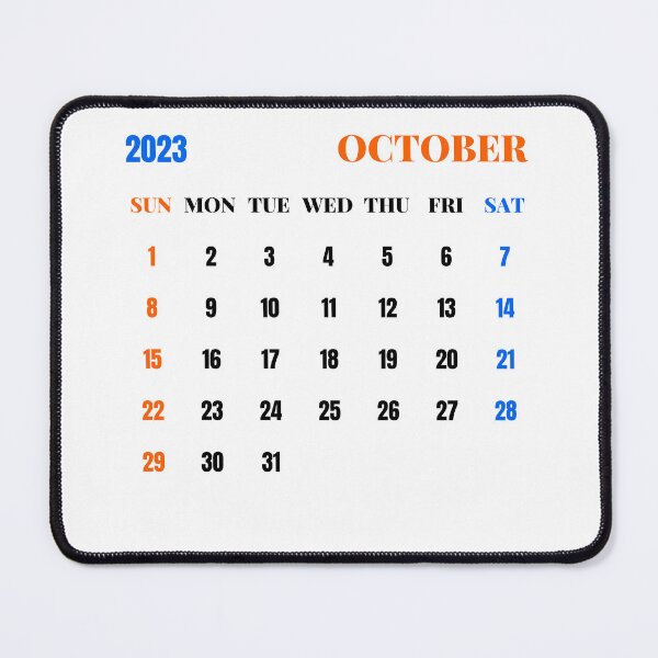 Item preview, October 2023 Calendar designed and sold by Binsagar.