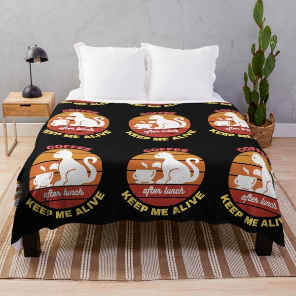Item preview, Catoffee: Coffee after lunch keep me alive left face, Cat having coffee designed and sold by dsignstore911.