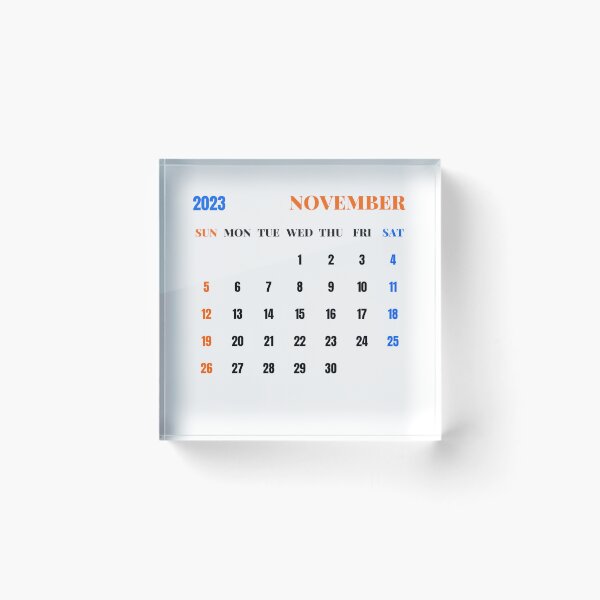 Item preview, November 2023 Calendar designed and sold by Binsagar.