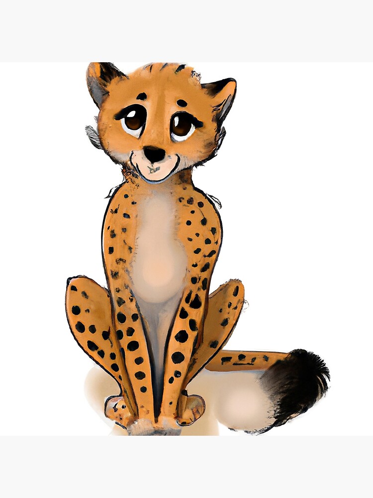 Cute cheetah cartoon sitting - stock vector | Dibujos bonitos de animales,  Dibujos de animales, Animales para imprimir