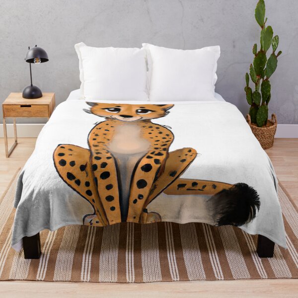 Item preview, Cute Cheetah Drawing designed and sold by WeHeartAnimals.
