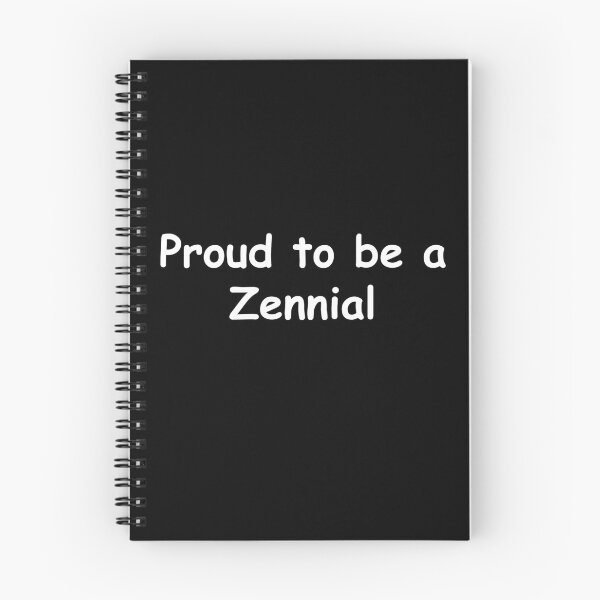 Item preview, Proud to be a Zennial - White text designed and sold by Queerie.