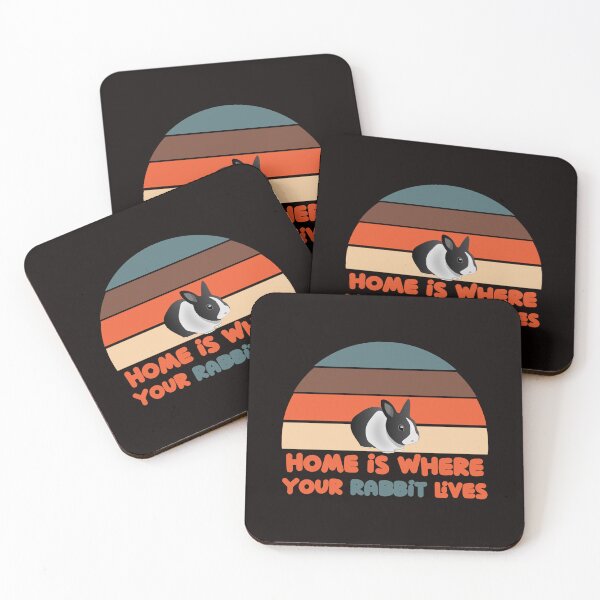 Item preview, Home Is Where Your Rabbit Lives - Funny Rabbit Retro designed and sold by leo121687.