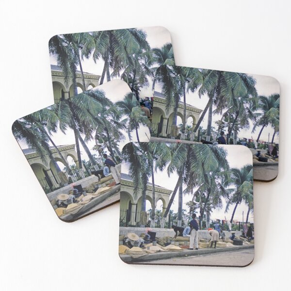 Item preview, 1950s - Roadside Vendor Scene from Port-Au-Prince, Haiti designed and sold by thatwaslife.