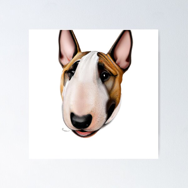 Item preview, Cute Bull Terrier Drawing designed and sold by WeHeartAnimals.