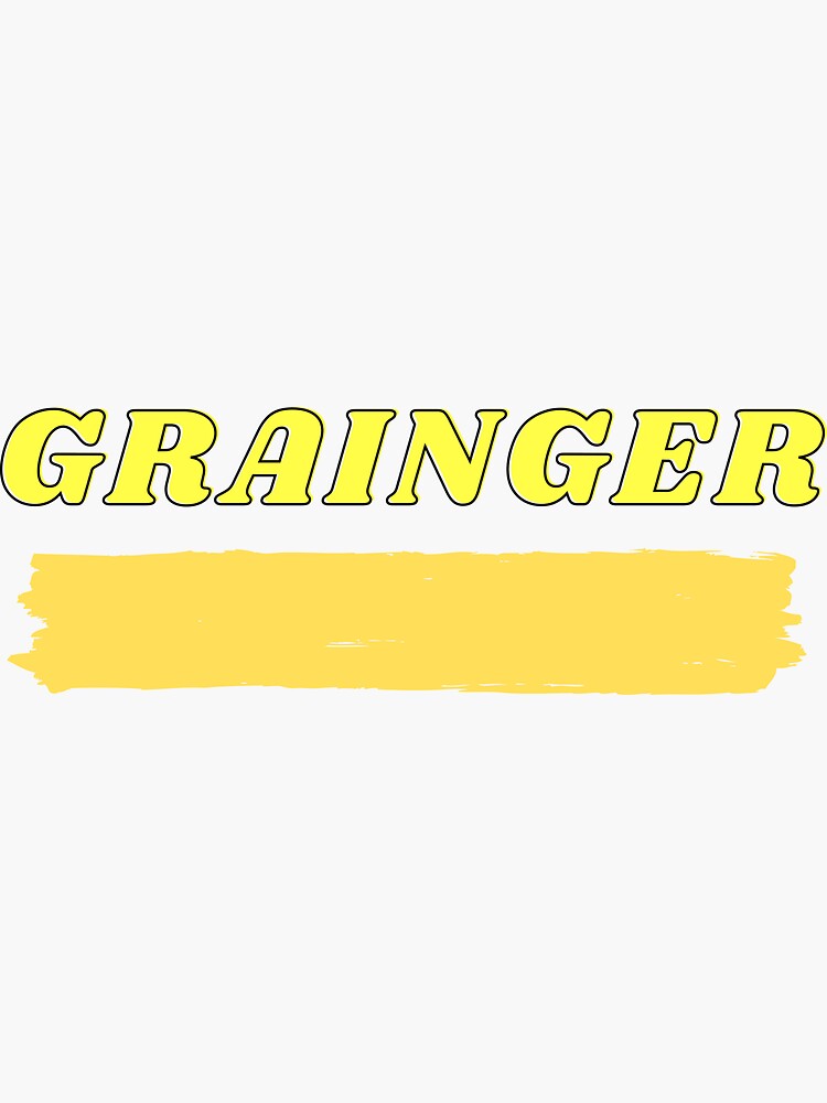 "Grainger logo" Sticker for Sale by AmazingBubbles Redbubble