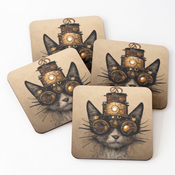 Item preview, Victorian Steampunk Cat Dieselpunk  designed and sold by CoyoteStudio.