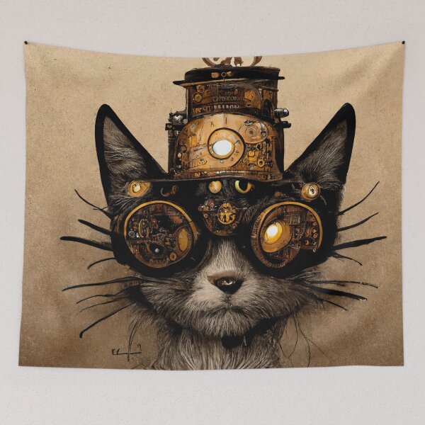 Item preview, Victorian Steampunk Cat Dieselpunk  designed and sold by CoyoteStudio.