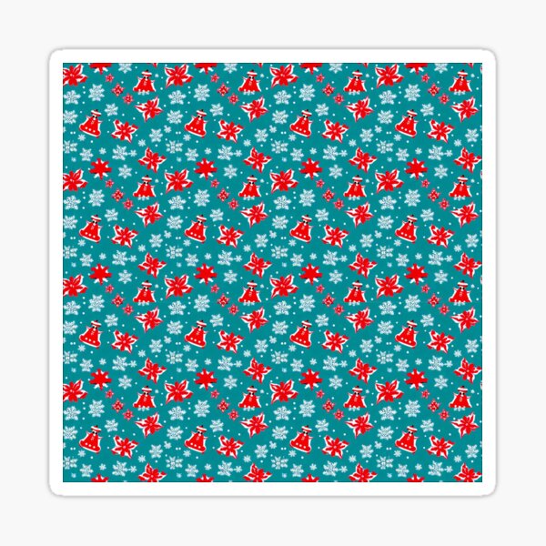 Seamless pattern christmas greeting-cards Sticker