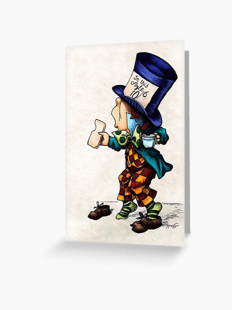 Alice In Wonderland Gift 'We're all mad here' Original Illustrations |  Greeting Card