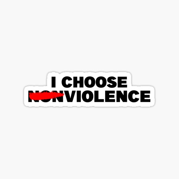 Item preview, I CHOOSE NONVIOLENCE designed and sold by CRINGEWORTHY TEES.