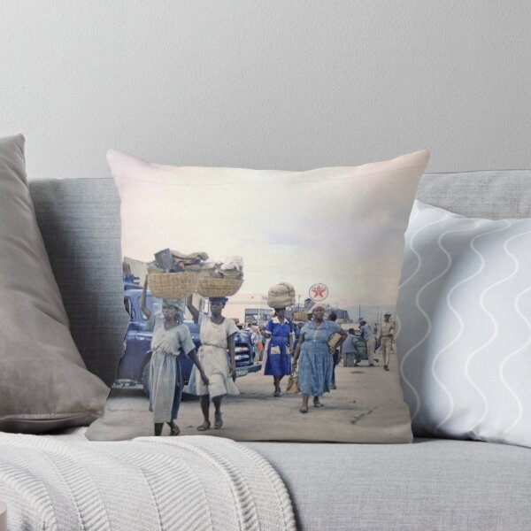 Item preview, 1950s - Women carrying baskets and workers, Port-au-Prince, Haiti designed and sold by thatwaslife.