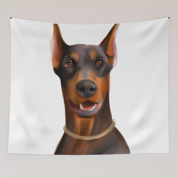 Item preview, Cute Dobermann Drawing designed and sold by WeHeartAnimals.