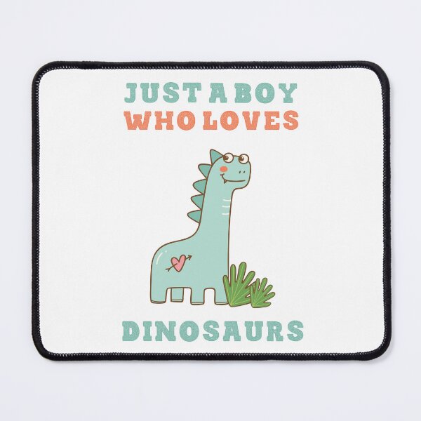 Item preview, Just a boy who loves dinosaurs cute lettering and green dinosaur designed and sold by vishalraifx.