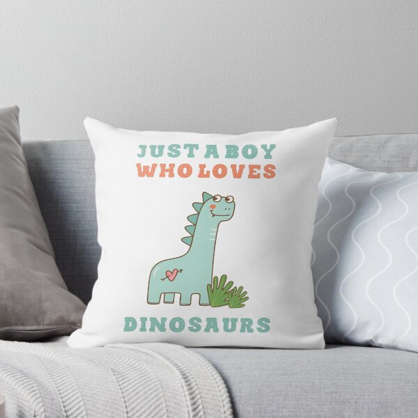 Item preview, Just a boy who loves dinosaurs cute lettering and green dinosaur  designed and sold by vishalraifx.