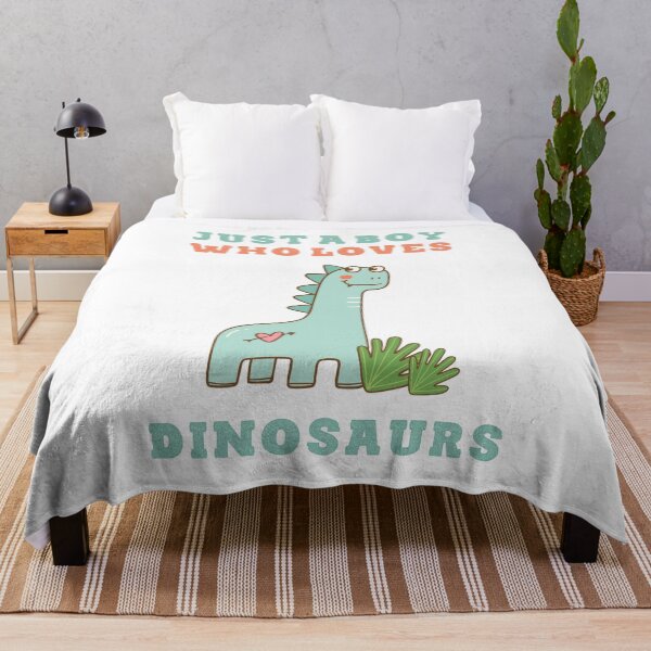 Item preview, Just a boy who loves dinosaurs cute lettering and green dinosaur designed and sold by vishalraifx.