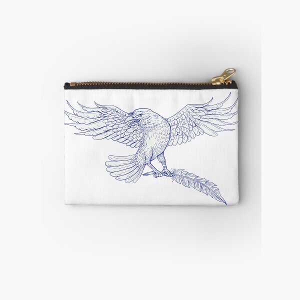 Item preview, Raven Carrying Quill Drawing designed and sold by patrimonio.