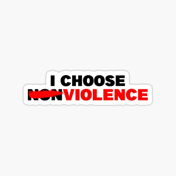 Item preview, I CHOOSE NONVIOLENCE designed and sold by CRINGEWORTHY TEES.