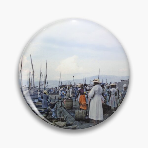 Item preview, 1950s - Dock scene with boats and workers, Port-au-Prince, Haiti designed and sold by thatwaslife.
