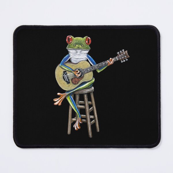 Item preview, AcoustiFrog - Frog Guitarist designed and sold by GardenPartyArt.