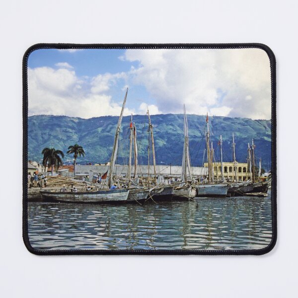 Item preview, 1950s - Boats scene in Port-au-Prince, Haiti designed and sold by thatwaslife.