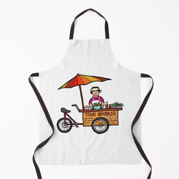 Item preview, Street food vendor selling Thai noodle. Asian outdoor healthy eating. designed and sold by Nalidsa Sukprasert.