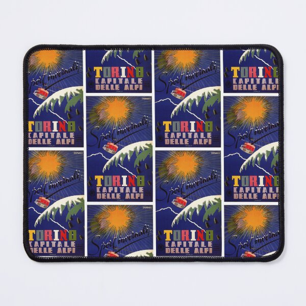 Item preview, Torino Turin Alps vintage Italian winter travel ad designed and sold by aapshop.