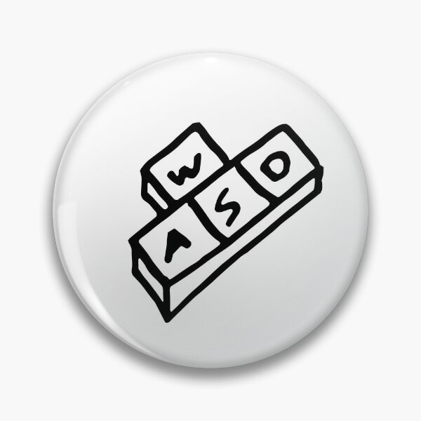 Item preview, WASD buttons line drawing designed and sold by vandervisuals.