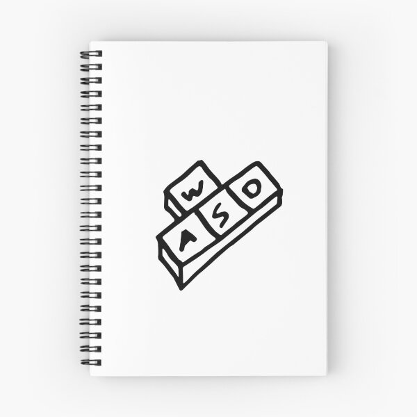 Item preview, WASD buttons line drawing designed and sold by vandervisuals.