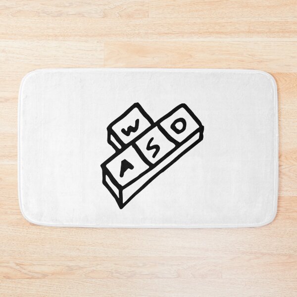 Item preview, WASD buttons line drawing designed and sold by vandervisuals.