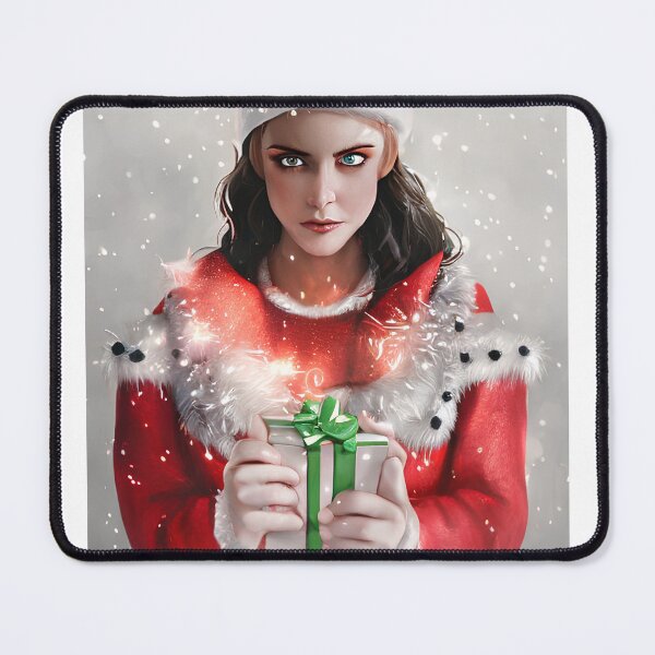 Item preview, Beautiful Girl Portrait In Santa Claus Costume 2 designed and sold by AIPerfection.