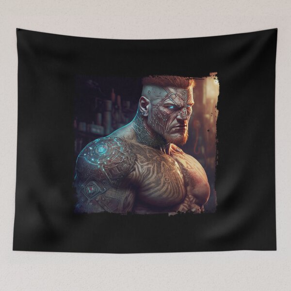Item preview, Futuristic Cyborg Viking designed and sold by Abili-Tees.