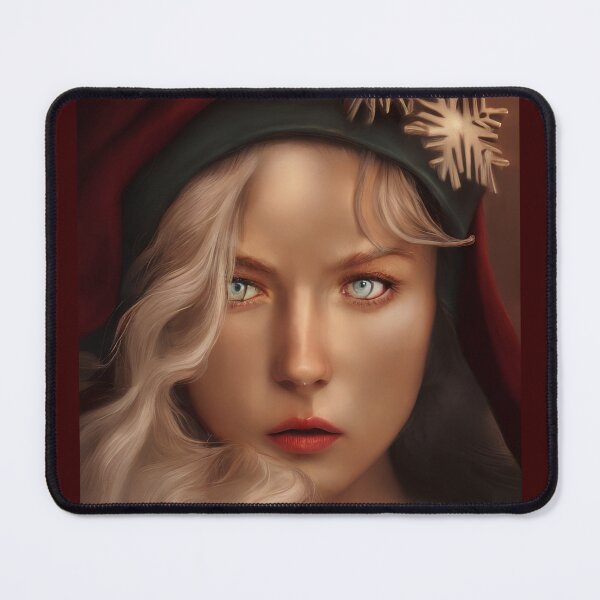 Item preview, Beautiful Girl Portrait In Santa Claus Costume 4 designed and sold by AIPerfection.