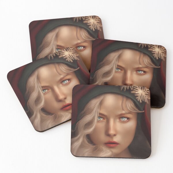 Item preview, Beautiful Girl Portrait In Santa Claus Costume 4 designed and sold by AIPerfection.