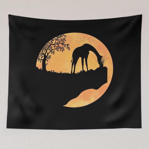Item preview, Giraffe Sunset Vintage For Animals Lover Zoo Animals Sunset Graphic For Giraffe Lovers designed and sold by Thecitiesstore.