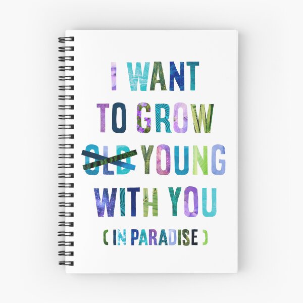 Item preview, I Want to Grow Young With You in Paradise designed and sold by Paper Bee Gift Shop.