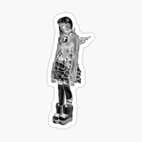 dark-angel-girl-sticker-for-sale-by-third-3ye-door-redbubble