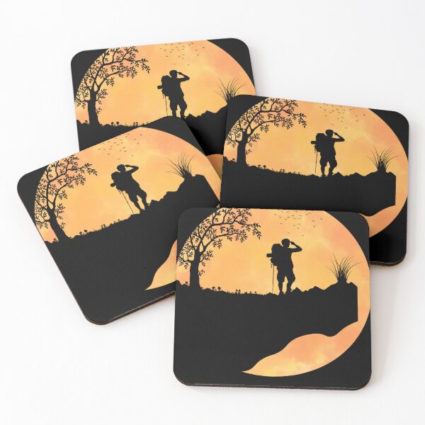 Item preview, Hiking Sunset Vintage For Nature and outdoor Lovers Funny Hiking And Camping designed and sold by Thecitiesstore.