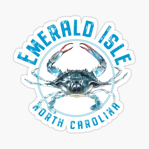 Item preview, Emerald Isle North Carolina Blue Crab Design designed and sold by Futurebeachbum.