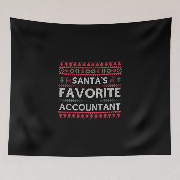 Item preview, Santas Favorite Accountant - Tax Accountant Dad and Mom Christmas Gift designed and sold by Eddyed.