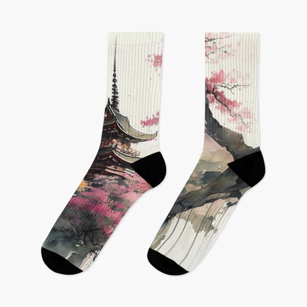 Artikelvorschau, Japanische Aquarelllandschaft entworfen und verkauft von Mirochan80.