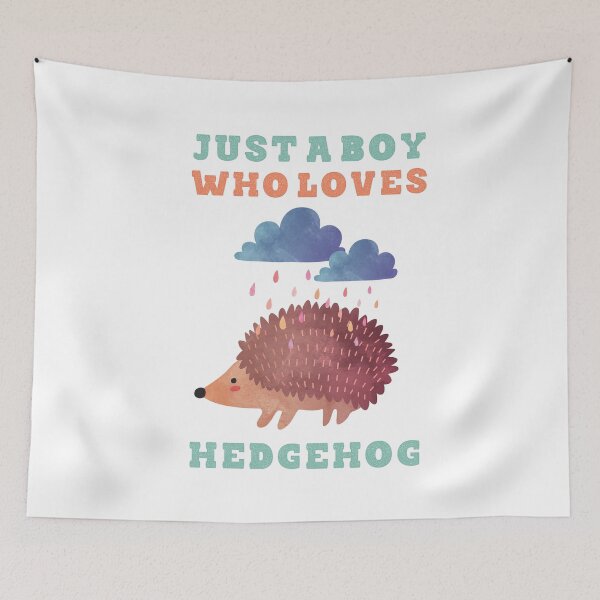 Item preview, Just a boy who loves hedgehog cute lettering with hedgehog designed and sold by vishalraifx.