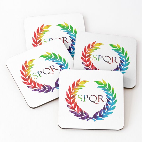 Item preview, Ancient Rome SPQR emblem tie-dyed transparent background designed and sold by Jason Abdale.