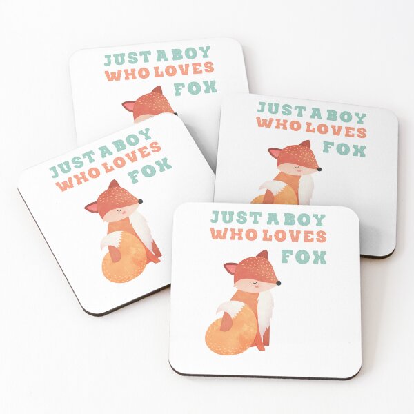 Item preview, Just a boy who loves fox cute lettering with orange fox designed and sold by vishalraifx.